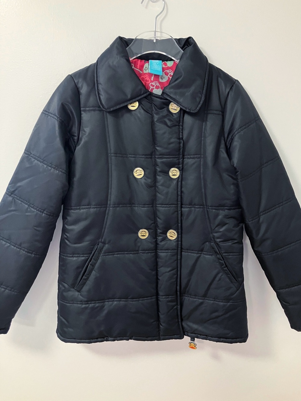 Paul Frank | Black Quilted Puffer Coat M Chic Gorpcore Minimalist Winter Y2K